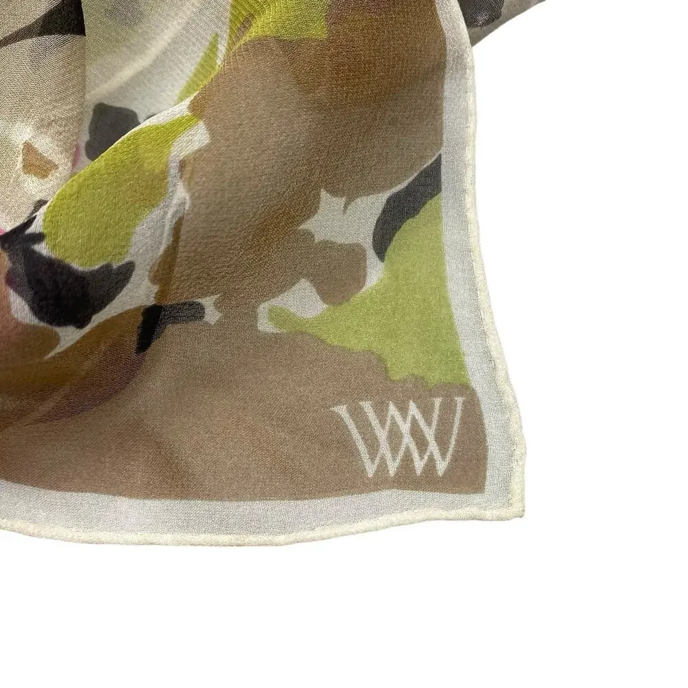 Beautiful Square Floral Scarf